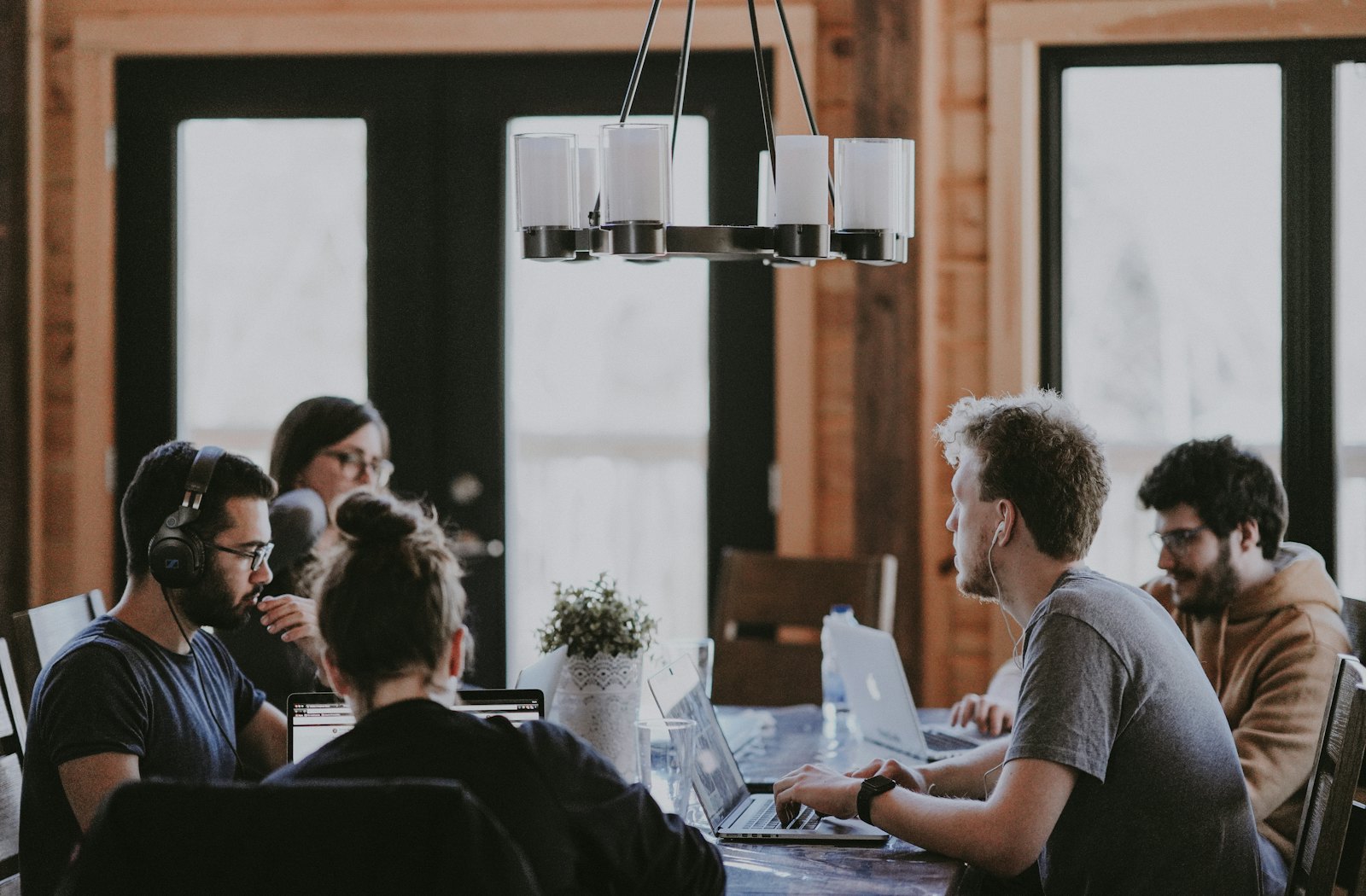 A distributed engineering team collaborating